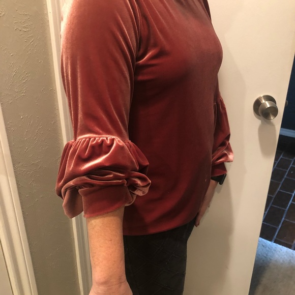 Velvet pouf sleeve - Picture 2 of 4